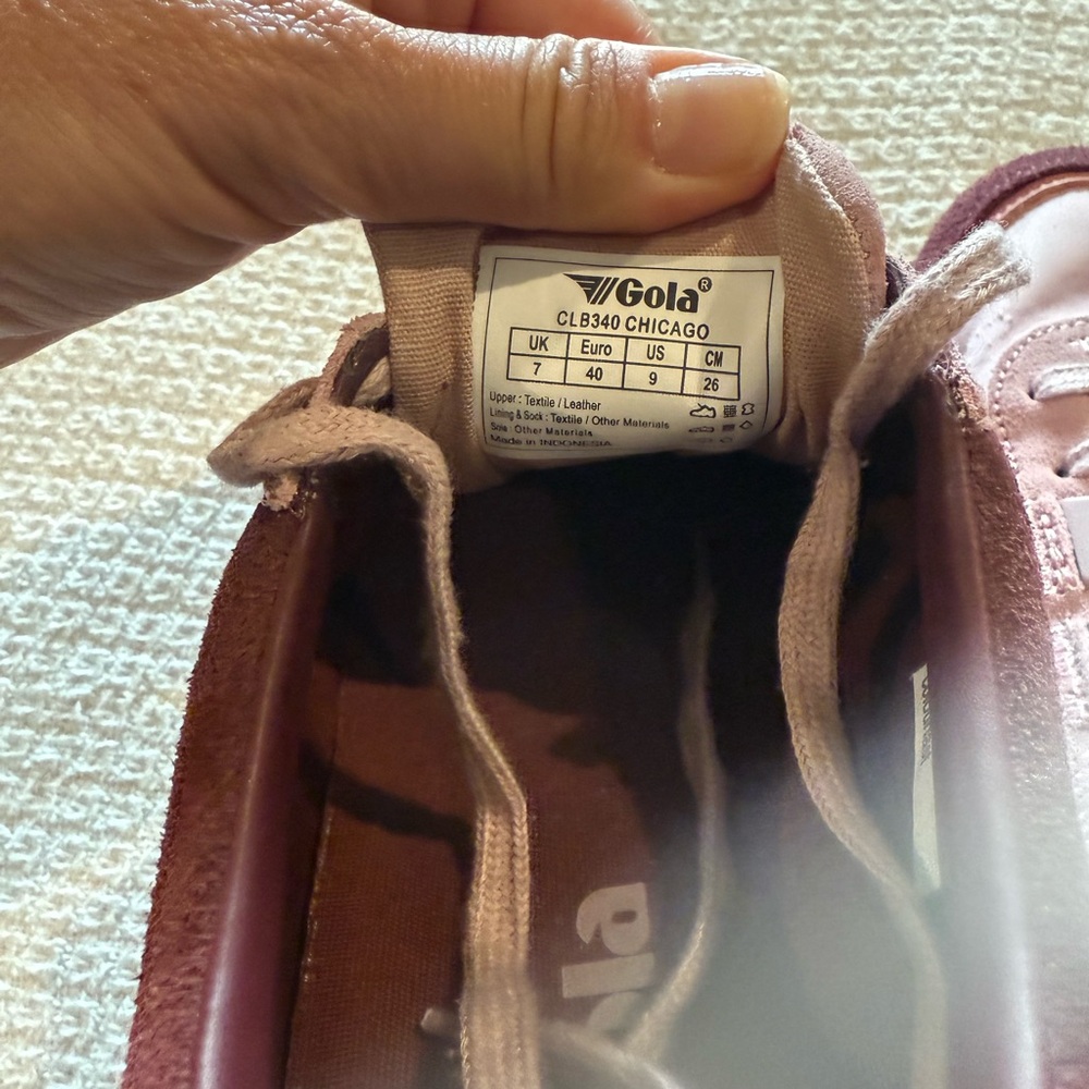 Gola Pink and Burgundy Sneakers - Picture 5 of 5